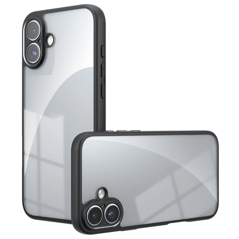 For iPhone 16 Plus Case TPU+PC Shockproof Phone Cover - 1