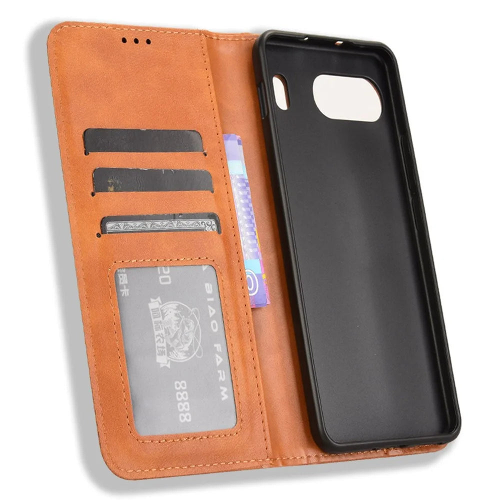 For OnePlus Nord 4 Leather Case Wallet Stand Retro Texture Phone Cover - Brown - 5