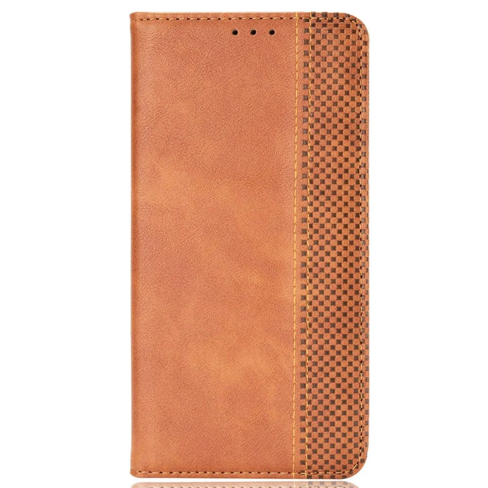For OnePlus Nord 4 Leather Case Wallet Stand Retro Texture Phone Cover - Brown - 6