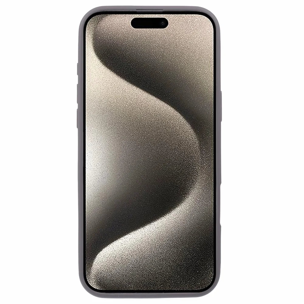 X-LEVEL For iPhone 16 Pro Case Frosted Back PC+TPU Shockproof Phone Cover - Grey - 2