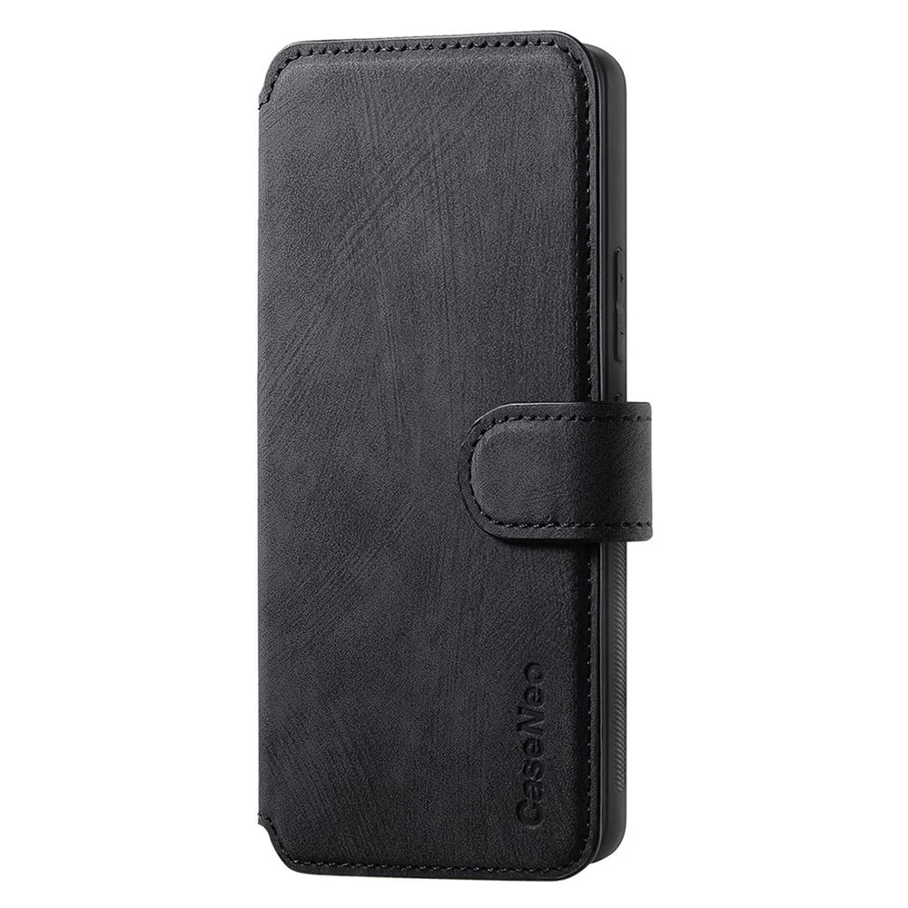 For Samsung Galaxy A35 5G Magnetic Case CASENEO Detachable Leather Phone Wallet Cover - Black - 6