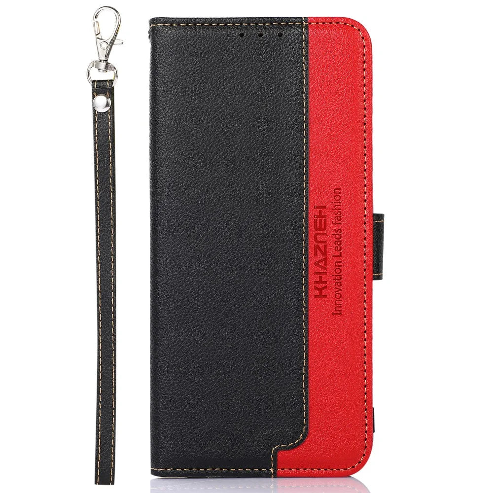 KHAZNEH For OnePlus Nord 4 Case RFID Blocking Wallet PU Leather Phone Cover - Black - 6