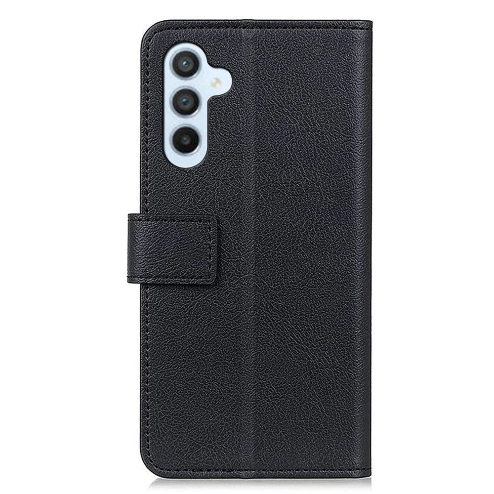For Samsung Galaxy A16 5G / A16 4G Case PU Leather Stand Wallet Phone Cover - Black - 7