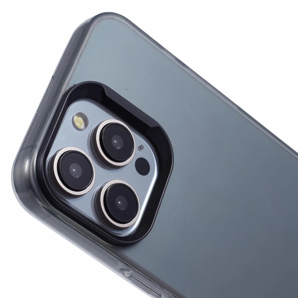 DME Series For iPhone 15 Pro Max Case Matte TPU Shockproof Phone Cover - Translucent Black - 5