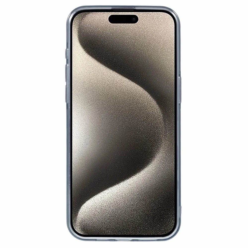 DME Series For iPhone 14 Pro Max Case Matte TPU Shockproof Phone Cover - Translucent Black - 2