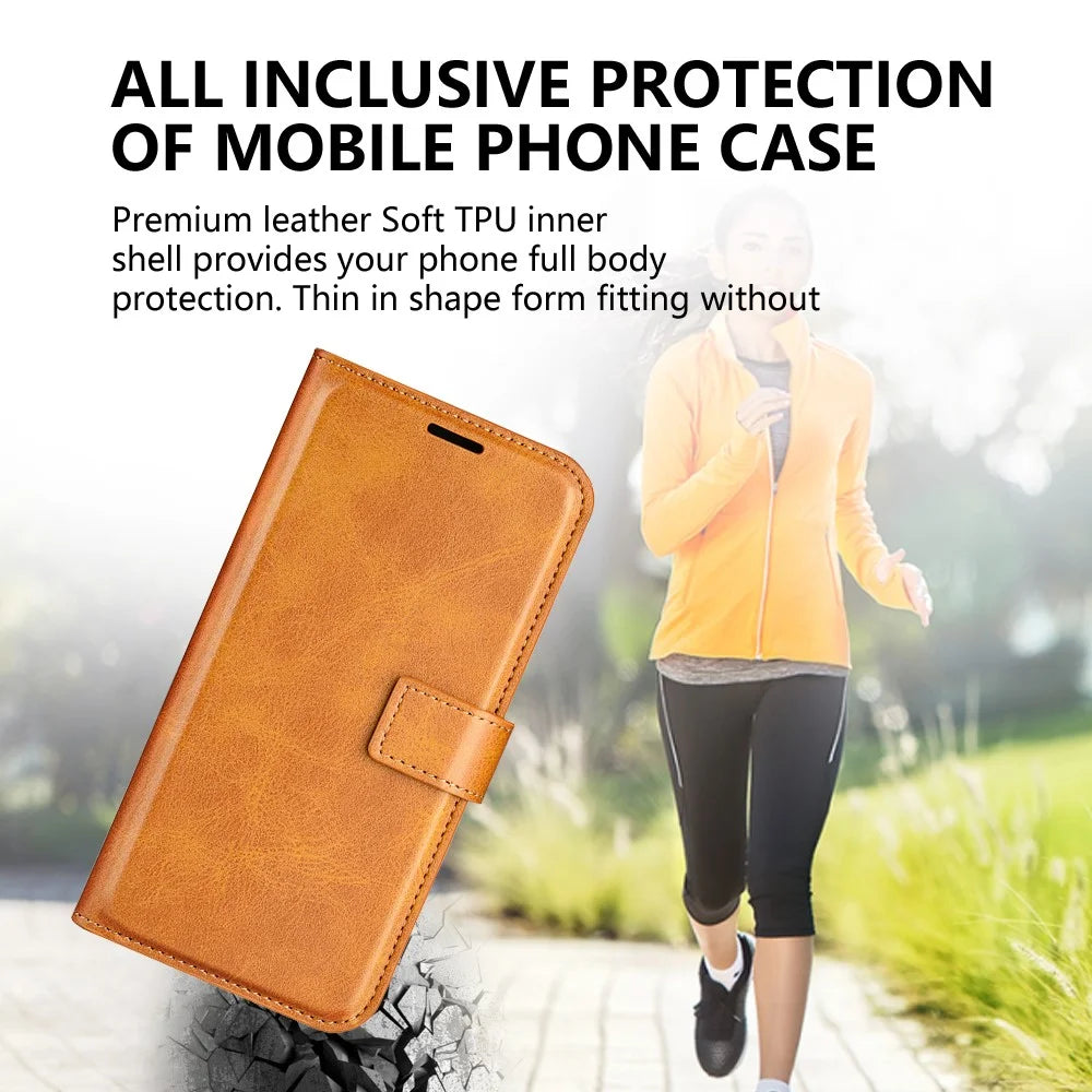 For OnePlus Nord 4 Stand Case Anti-Scratch Calf Texture Leather Phone Cover - Yellow - 6