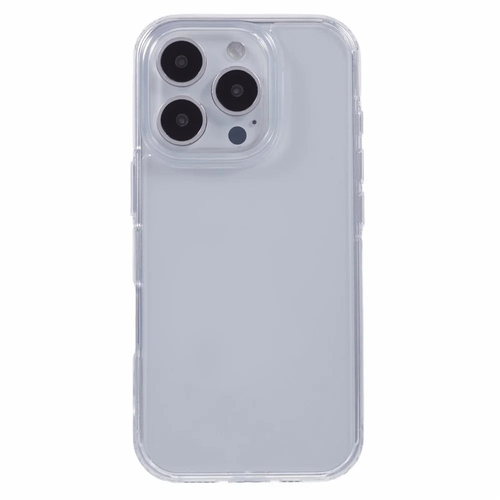 X-LEVEL For iPhone 16 Pro Case Acrylic+Silicone Anti-Scratch Clear Back Phone Cover - Transparent - 3