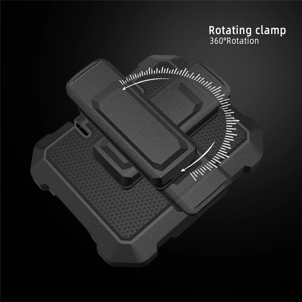 For Samsung Galaxy Z Flip5 5G Case Leather+PC Phone Cover with Kickstand Back Clip - Black - 6