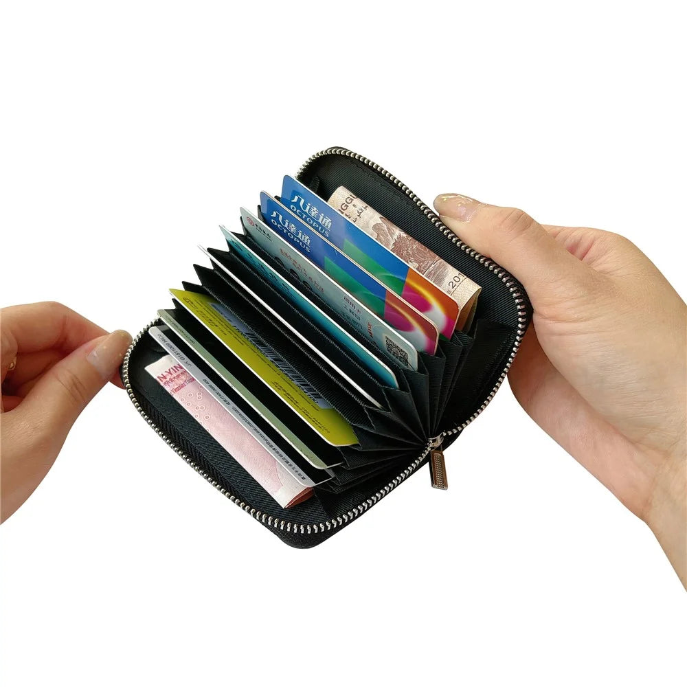 For Samsung Galaxy S24 Ultra Case Detachable Zipper Card Bag PU+TPU Kickstand Phone Case with Strap - Black - 2