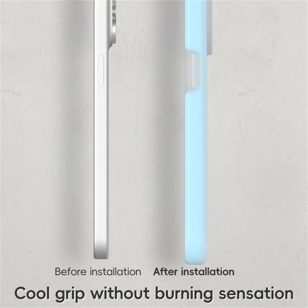 For iPhone 16 Plus Magnetic Case Liquid Silicone Shockproof Phone Cover - Mint Green - 3