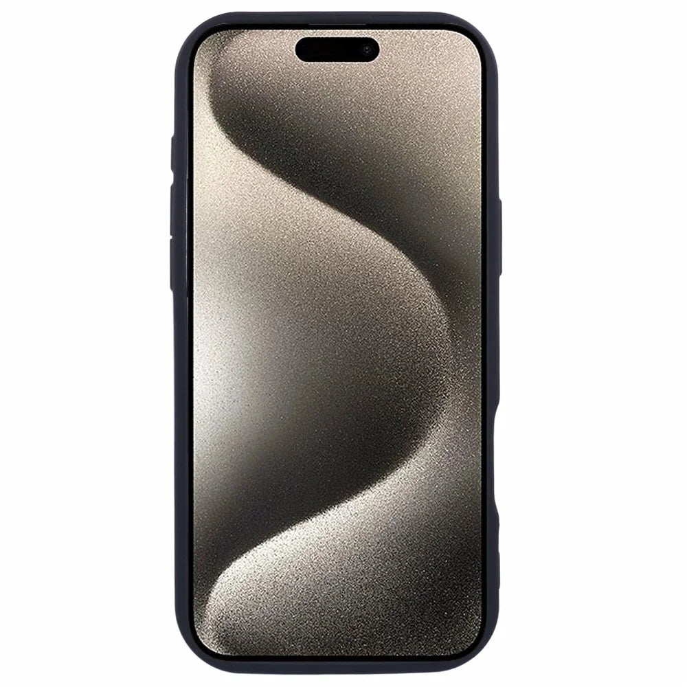For iPhone 16 Pro Max Case Grooved Design TPU Anti-Slip Phone Cover - Black - 2