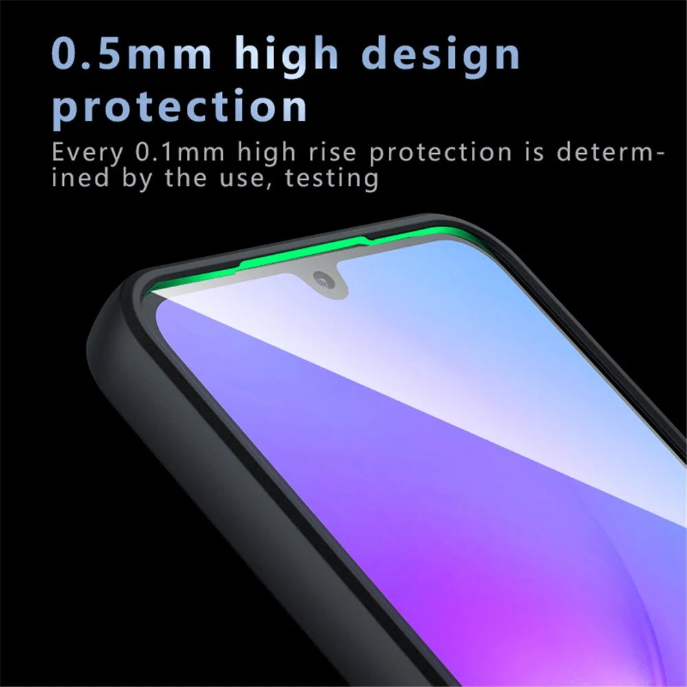 For Samsung Galaxy A16 5G / A16 4G Case Skin-Touch TPU + PC Matte Phone Back Cover, Transparent Black - 6