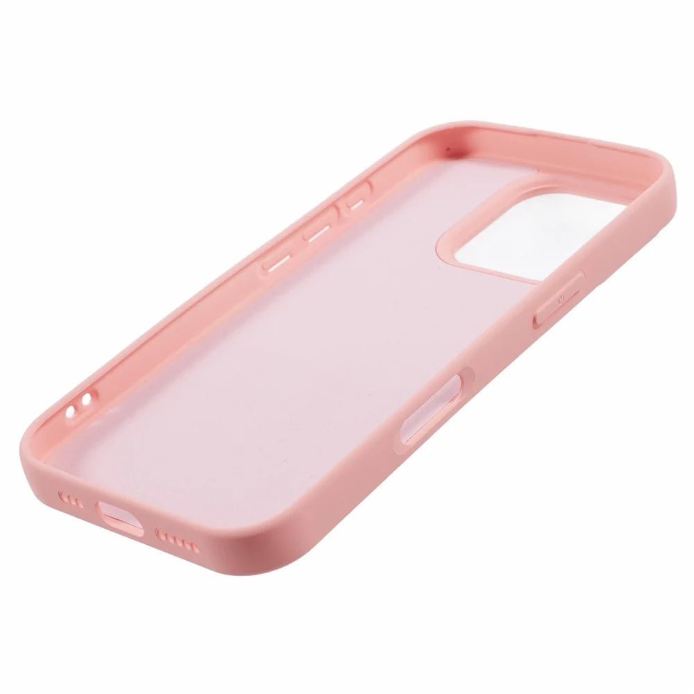 For iPhone 16 Pro Case Arc Edge 2.0mm TPU Protective iPhone Cover - Pink - 5