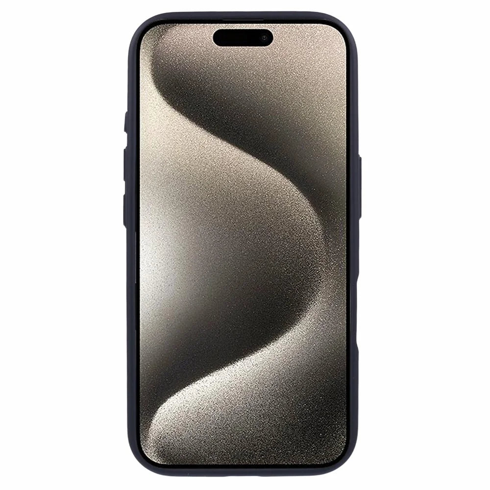 For iPhone 16 Case Compatible with MagSafe TPU+PC Rubberized Finish Phone Cover - Black - 2