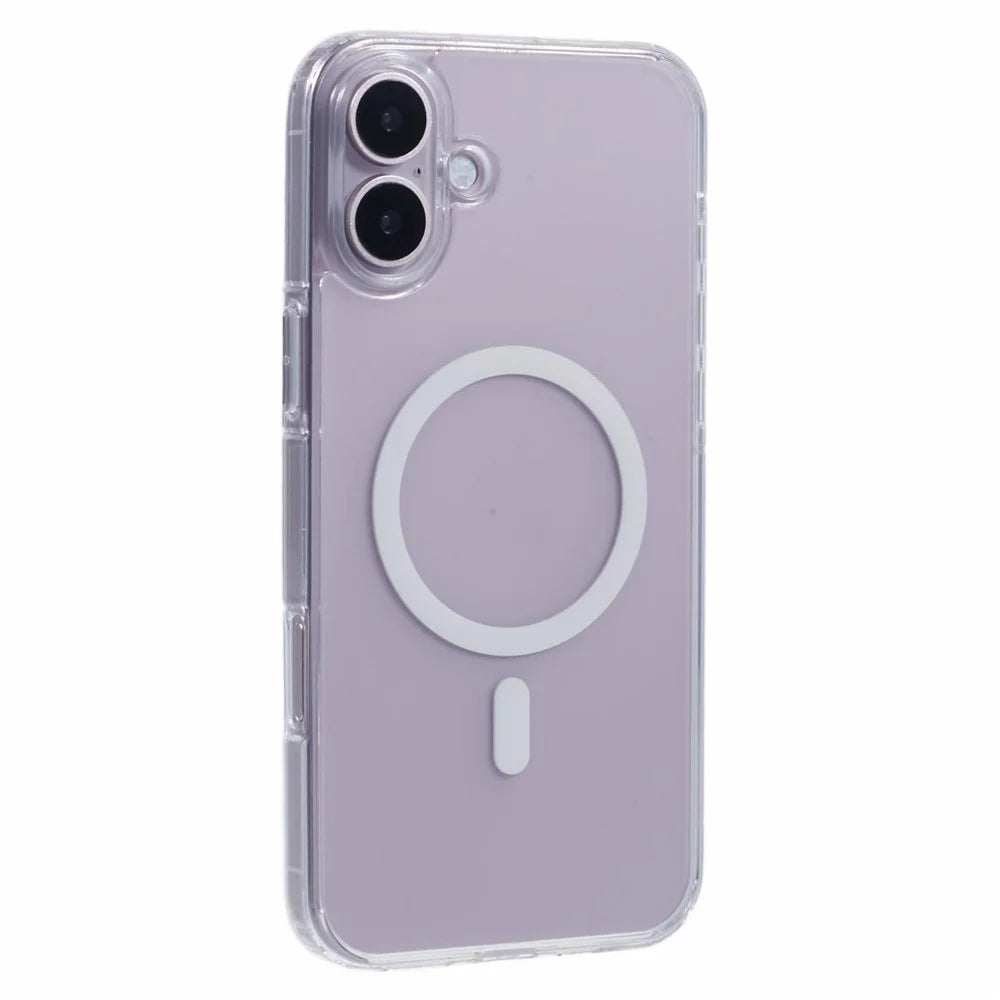 X-LEVEL For iPhone 16 Case Compatible with MagSafe PC+TPU Matte Phone Cover - Transparent - 1
