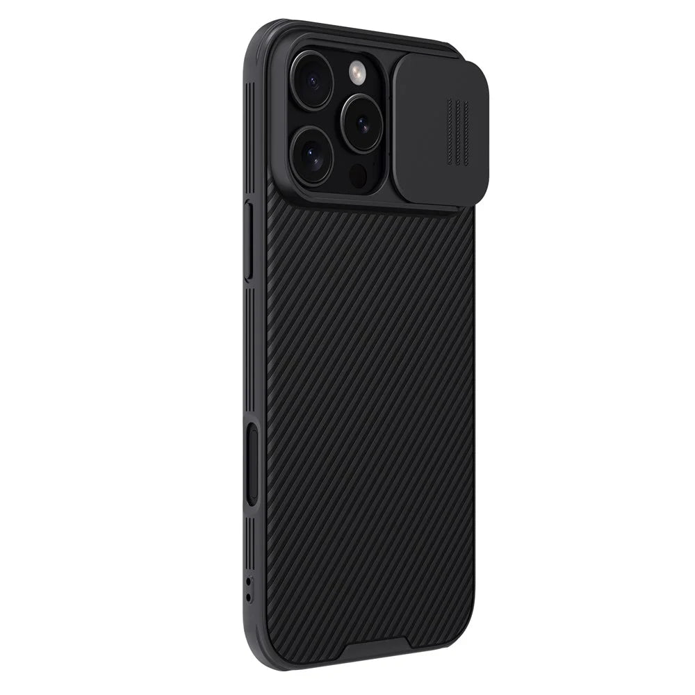 NILLKIN Camshield Pro Series for iPhone 16 Pro Max Case PC+TPU Slide Camera Lid Phone Cover - Black - 3