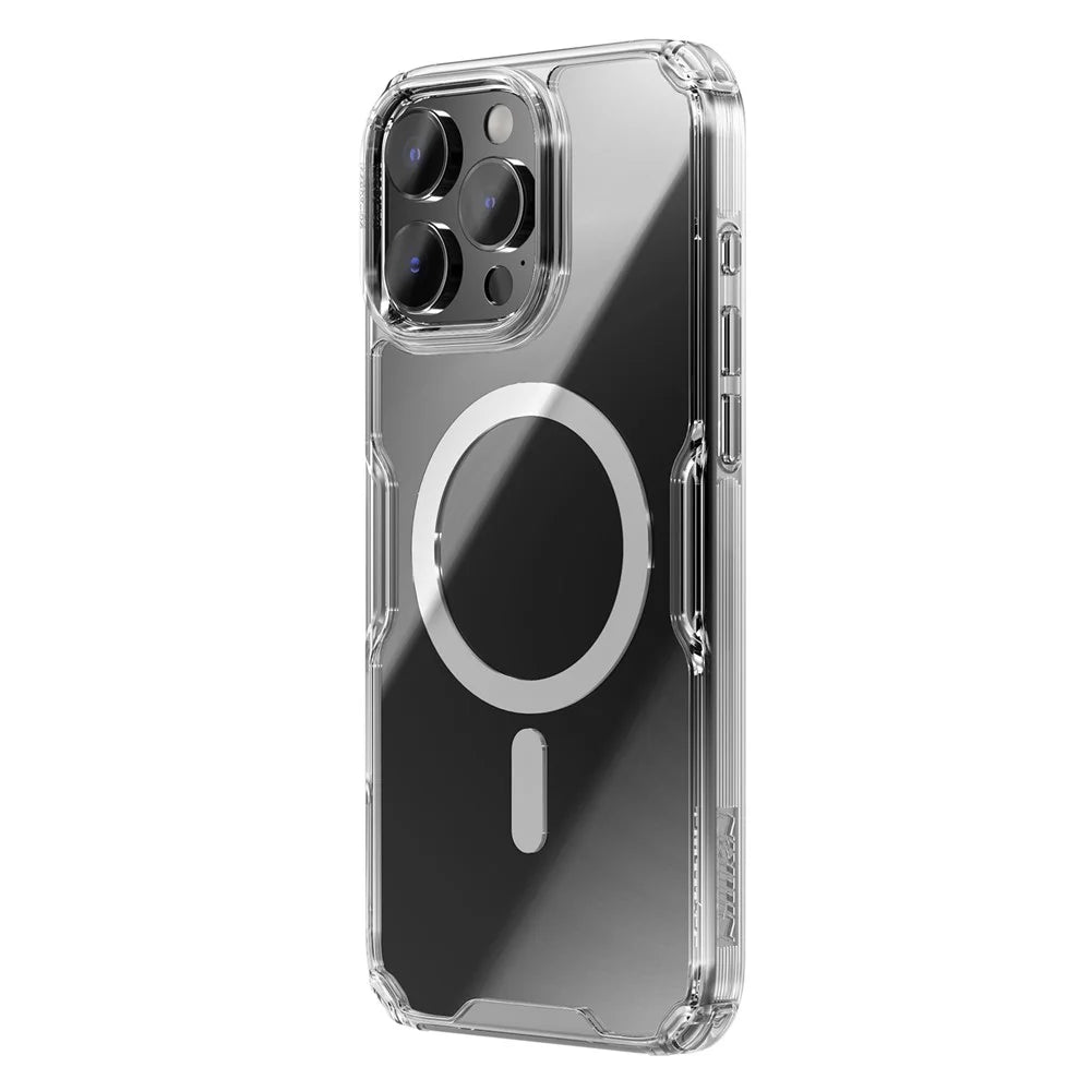NILLKIN Pro Series for iPhone 16 Pro Case Compatible with MagSafe TPU+PC Ultra Clear Phone Case - Transparent - 2