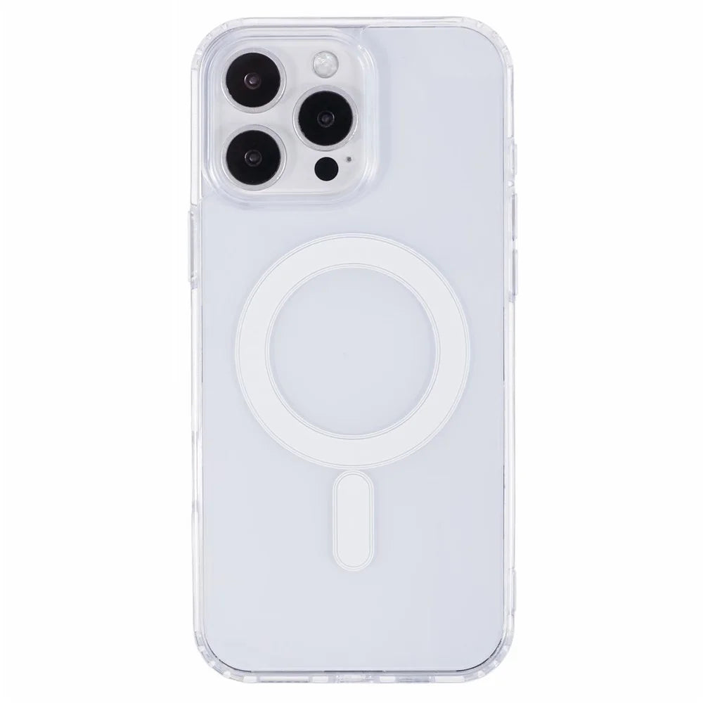 For iPhone 16 Pro Clear Case Acrylic+TPU Phone Cover Compatible with MagSafe - 3