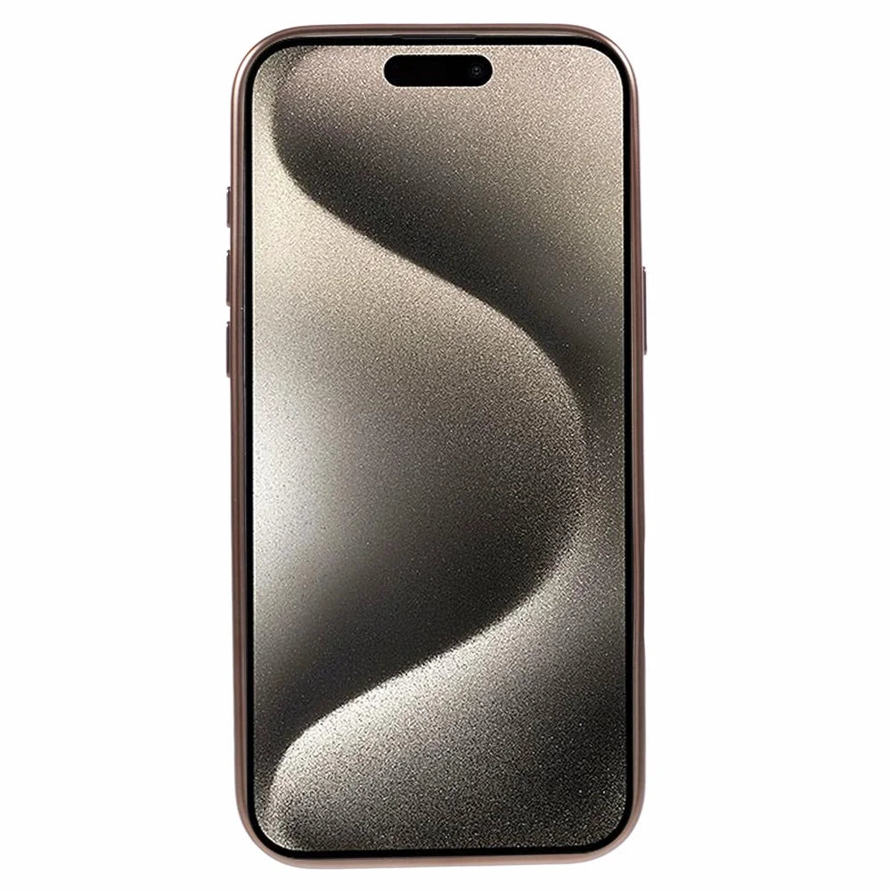 KIGC Ice Silk Series For iPhone 16 Pro Case TPU+PC Electroplating Phone Cover - Gold - 2