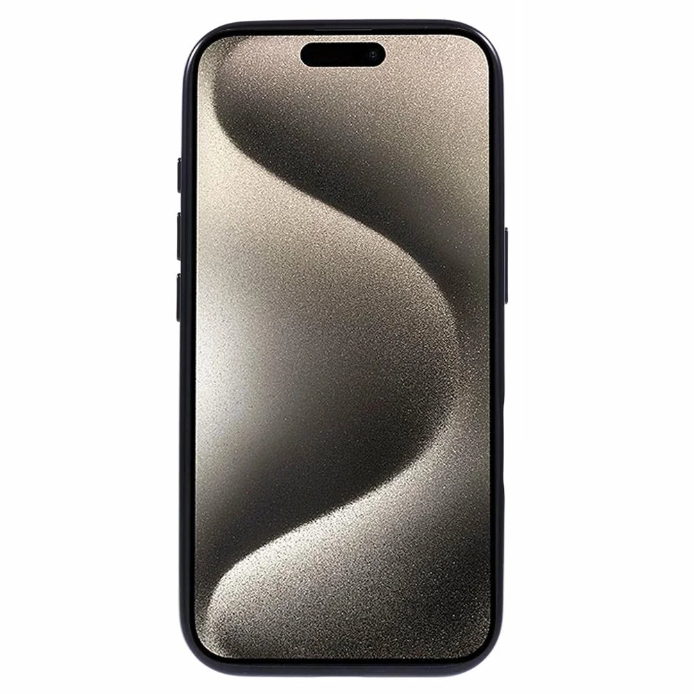 KIGC Ice Silk Series For iPhone 16 Case TPU+PC Electroplating Phone Cover - Black - 2