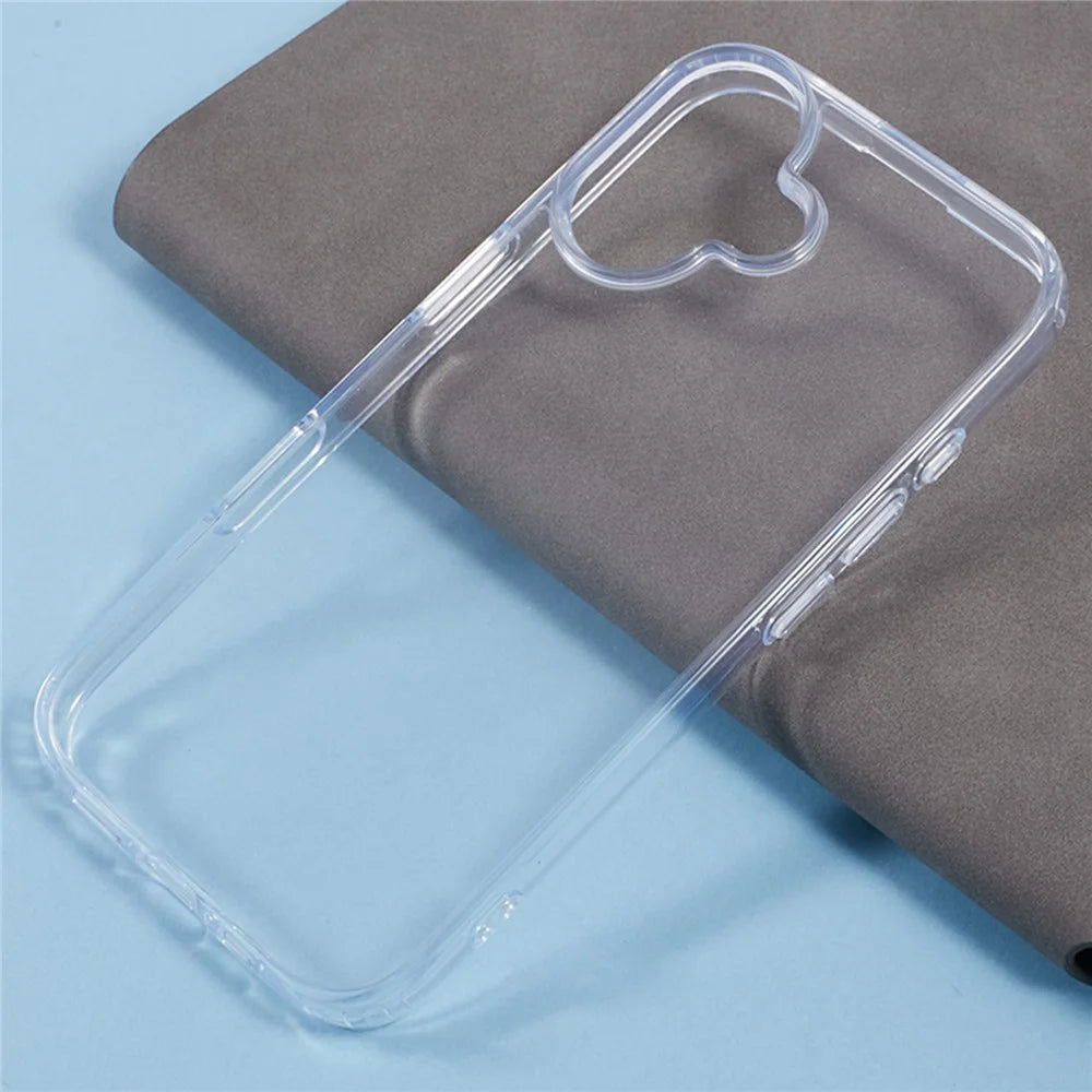 KIGC For iPhone 16 Plus Clear Case TPU+PC Protective Shockproof Phone Cover - 6