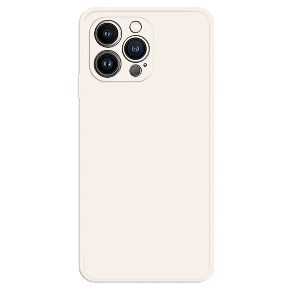For iPhone 16 Pro TPU Case Straight Edge Protection Phone Cover - Beige - 1