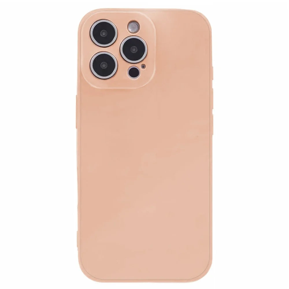 KALEBOL KLB-TPU003 For iPhone 14 Pro Case Anti-Scratch Solid Color TPU Phone Cover - Pink - 1