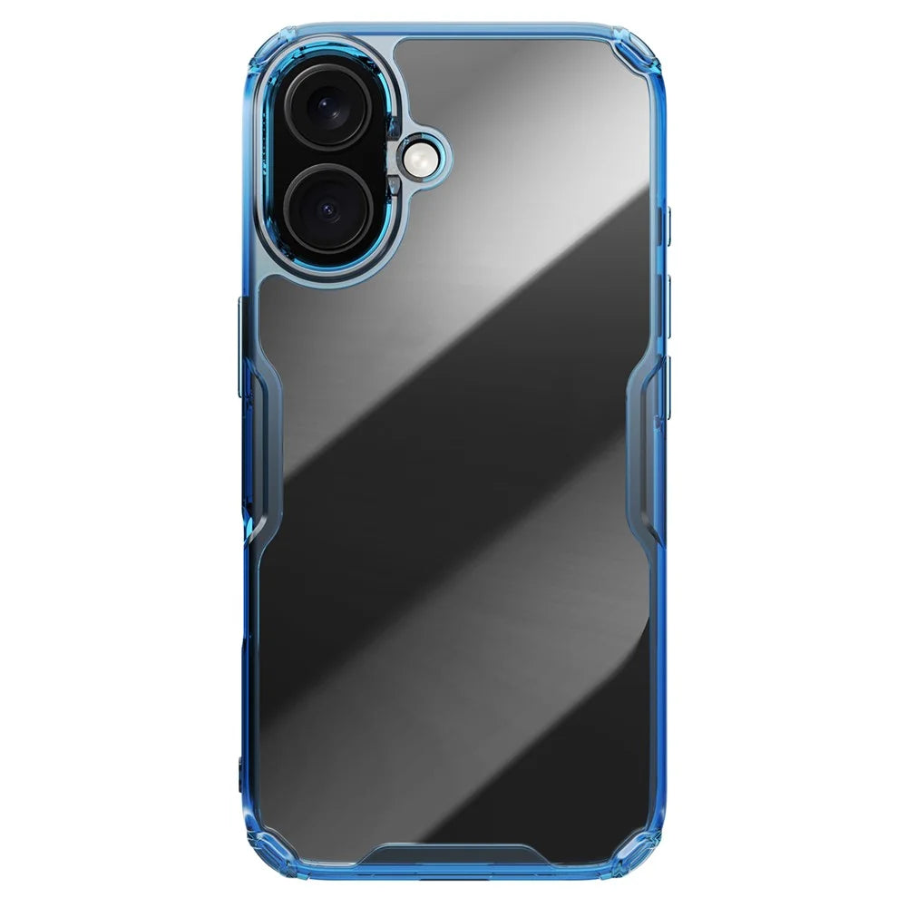 NILLKIN Pro Series for iPhone 16 Plus Case TPU+PC Ultra Clear Phone Case - Blue - 1
