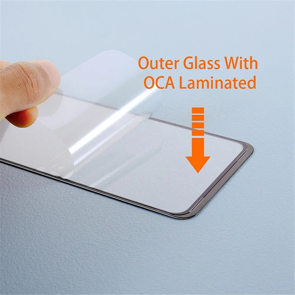 For Samsung Galaxy A06 4G A065 Front Screen Glass Lens + OCA Adhesive Part (Without Logo) - 6