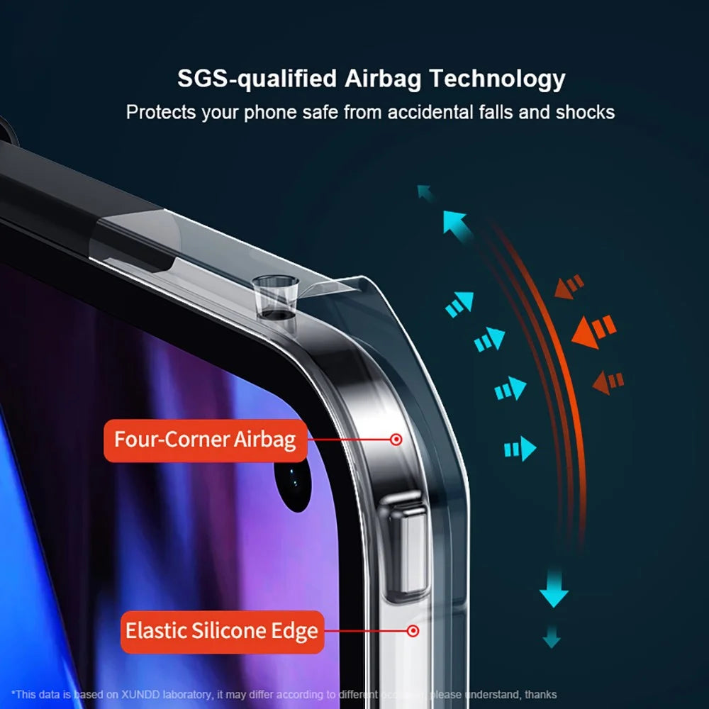 XUNDD For Google Pixel 9 Pro Fold 5G Case Dropproof TPU + Acrylic Clear Back Phone Cover - 3