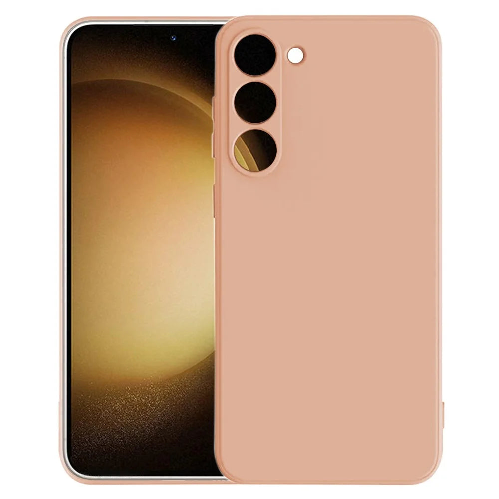 KALEBOL KLB-TPU003 For Samsung Galaxy S23+ Case Anti-Scratch Solid Color TPU Phone Cover - Pink - 2