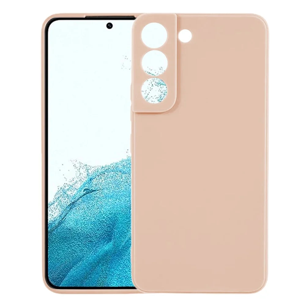 KALEBOL KLB-TPU003 For Samsung Galaxy S22 5G Case Anti-Scratch Solid Color TPU Phone Cover - Pink - 2