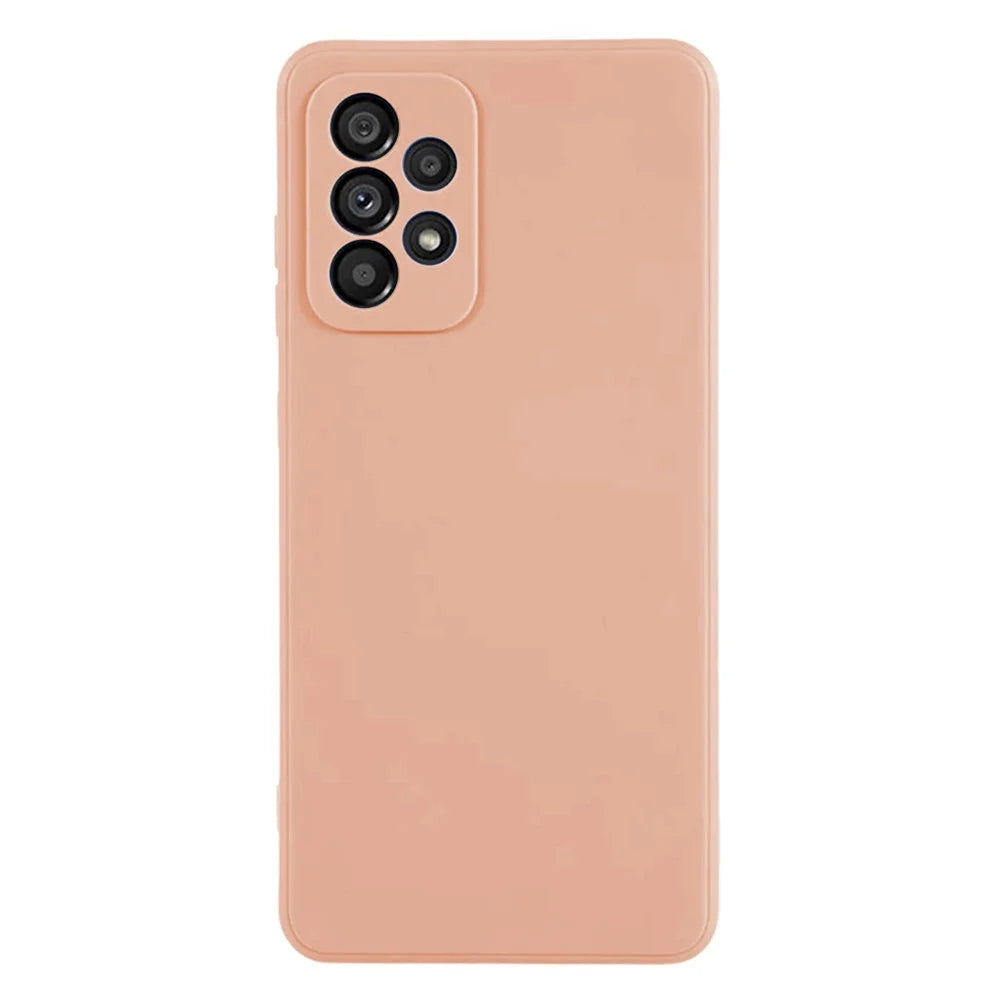 KALEBOL KLB-TPU003 For Samsung Galaxy A52s 5G  /  A52 5G  /  4G Case Anti-Scratch Solid Color TPU Phone Cover - Pink - 1