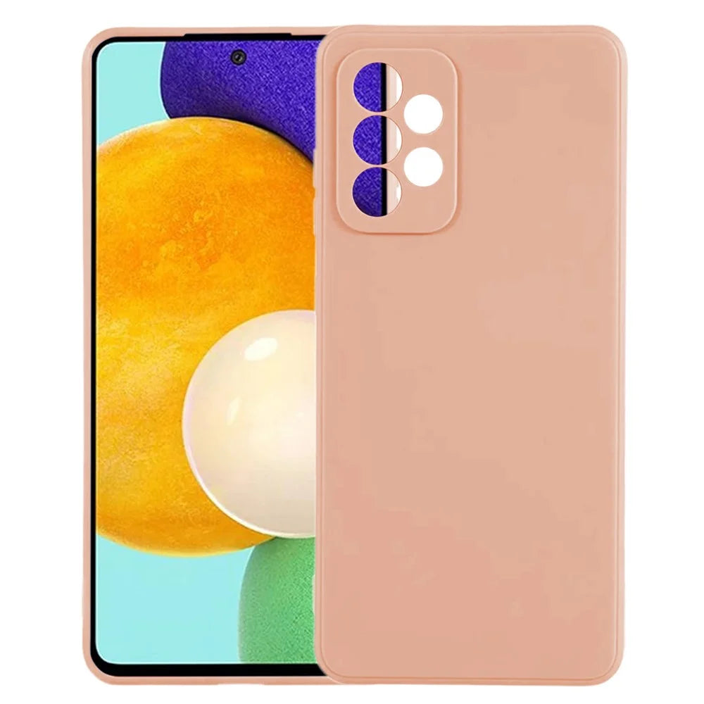 KALEBOL KLB-TPU003 For Samsung Galaxy A52s 5G  /  A52 5G  /  4G Case Anti-Scratch Solid Color TPU Phone Cover - Pink - 2