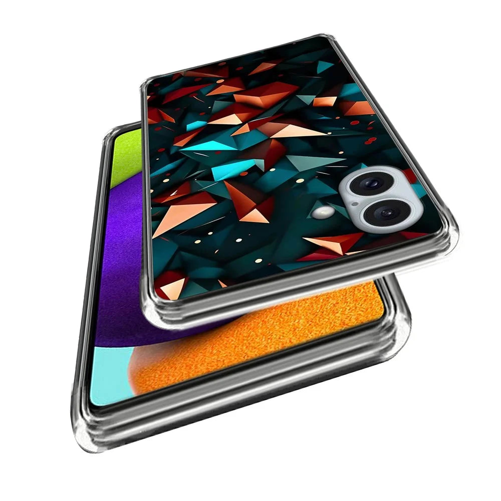 For iPhone 16 Plus Case Shock-Absorbent TPU Pattern Printed Phone Cover - Style A - 2
