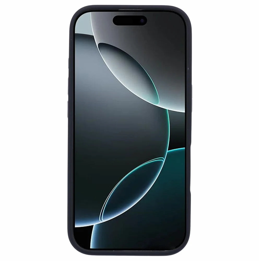 X-LEVEL For iPhone 16 Pro Max Case Compatible with MagSafe Lens Kickstand Liquid Silicone Soft Phone Cover - Black - 2