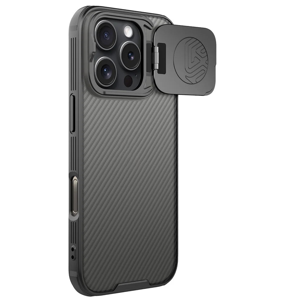 NILLKIN Camshield Prop Series for iPhone 16 Pro Case Translucent Slide Camera Protection PC + TPU Phone Cover - 2