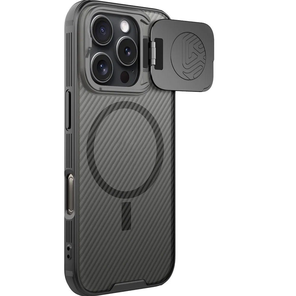 NILLKIN Camshield Prop Magnetic Translucent Series for iPhone 16 Pro Max Case Compatible with MagSafe TPU+PC Phone Cover with Camera Lid - 2
