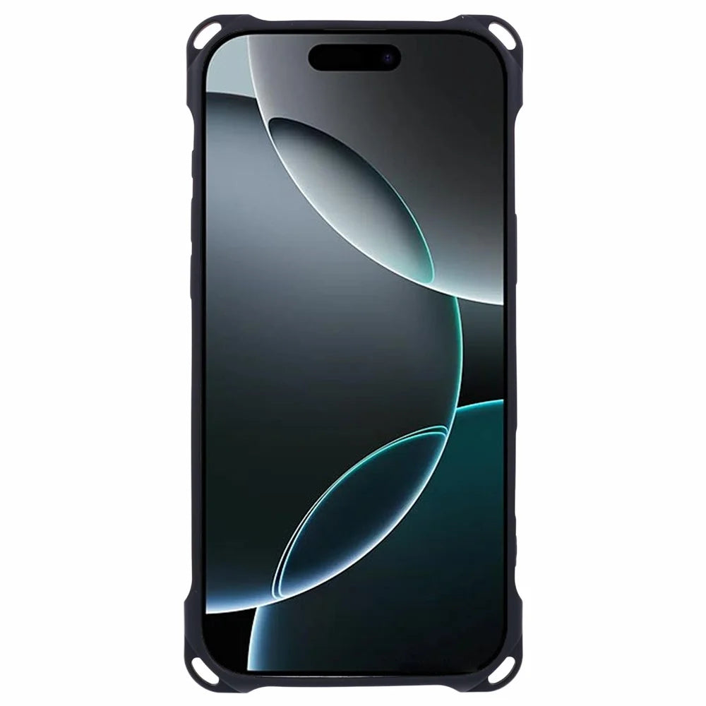For iPhone 16 Pro Case Reinforced Corner Protection TPU Phone Cover - Black - 2