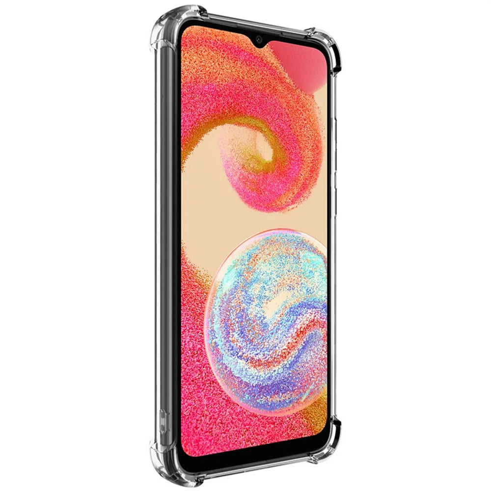 IMAK UX-4 Series for Samsung Galaxy F04 4G / M04 4G / A04e 4G Case Straight Frame Four Corner Shockproof Clear TPU Cover - 4