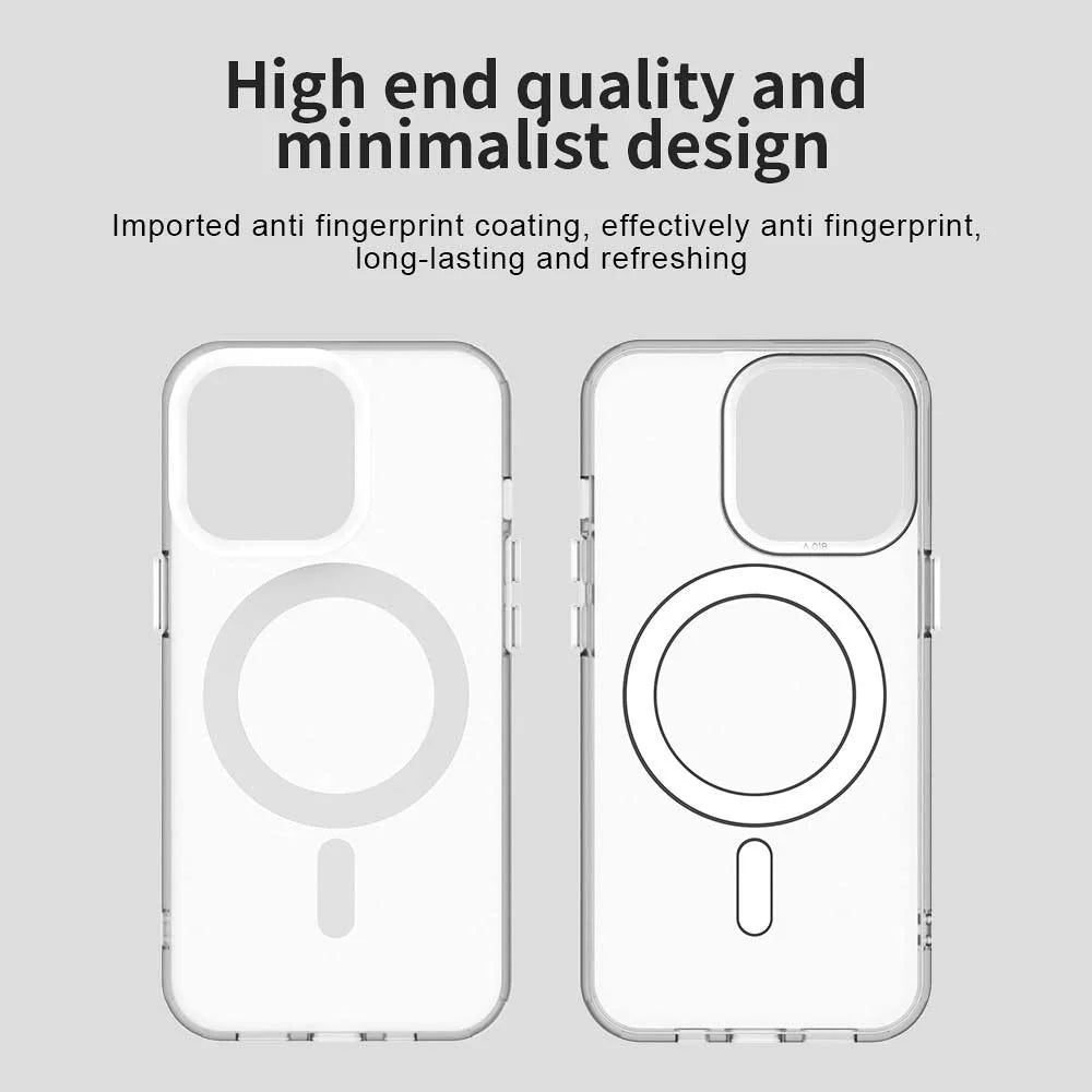 Candy Series For iPhone 13 Pro Case Compatible with MagSafe PC+TPU+PET Anti-Drop Phone Cover - White - 6