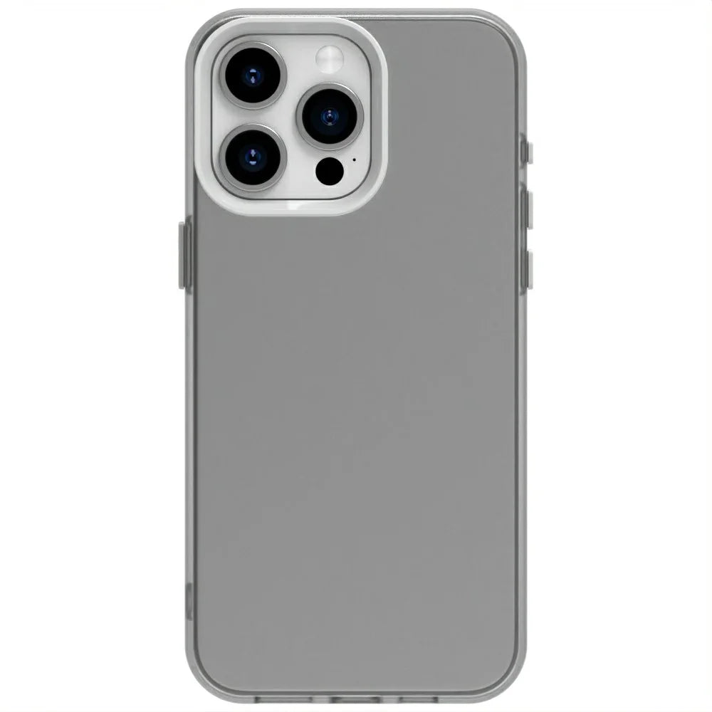 Candy Series For iPhone 15 Pro Max Case PC+TPU+PET Anti-Drop Phone Cover - White - 1
