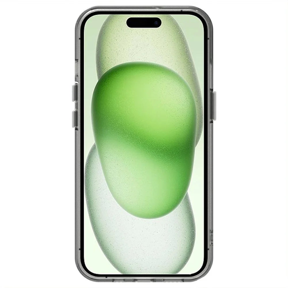 Candy Series For iPhone 15 Case PC+TPU+PET Anti-Drop Phone Cover - White - 2
