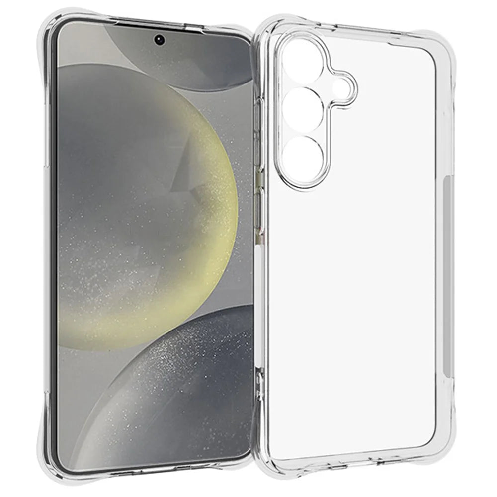 For Samsung Galaxy S25 TPU Phone Case Non-Slip Transparent Mobile Phone Cover - 1