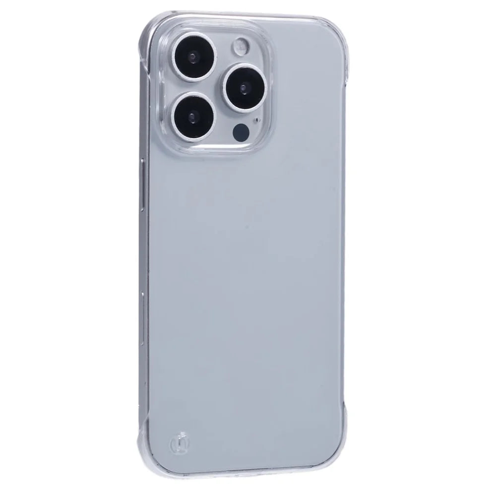 For iPhone 16 Pro Max Case Transparent PC Borderless Phone Cover - 1