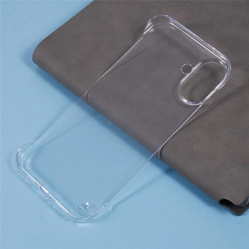 For iPhone 16 Plus Case Transparent PC Borderless Phone Cover - 4
