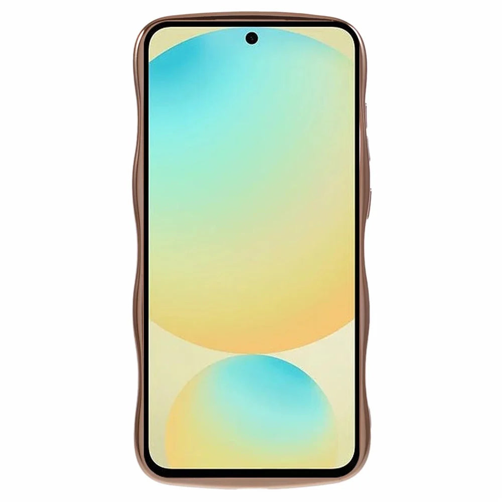 For Samsung Galaxy A54 5G Case Love Hearts TPU Phone Cover Curly Wave Frame Large Window - Ivory White - 2