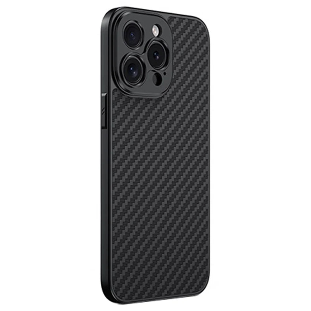 For iPhone 15 Pro Case PC+TPU+Aluminium Alloy Phone Cover with 17mm Lens Backplate - Black - 1