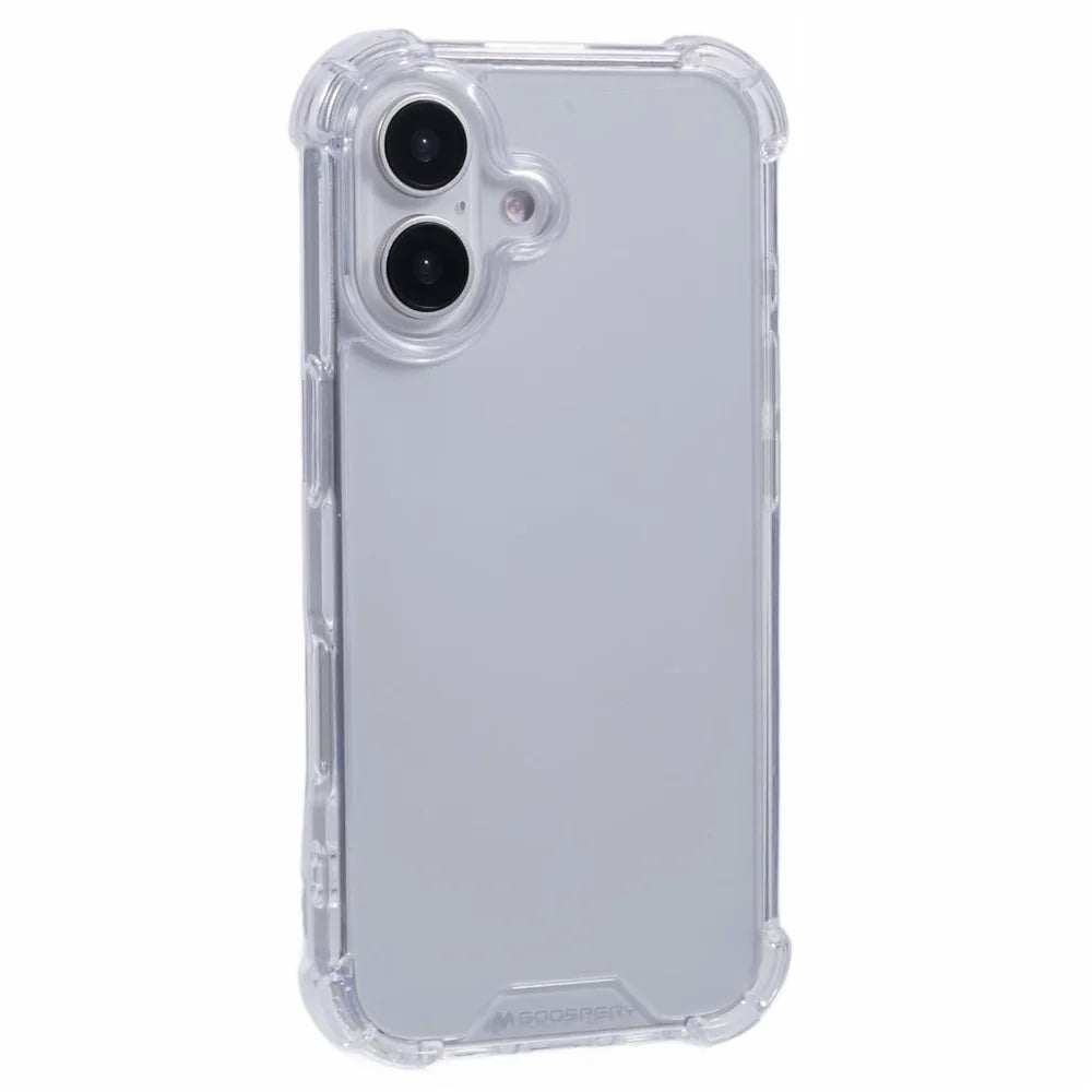 MERCURY GOOSPERY For iPhone 16 Case Reinforced Corners TPU+Acrylic Clear Phone Cover - 1