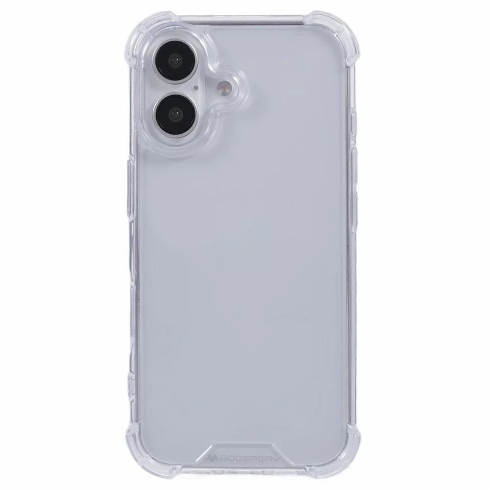 MERCURY GOOSPERY For iPhone 16 Case Reinforced Corners TPU+Acrylic Clear Phone Cover - 3